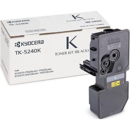 KYOCERA TK5240 Lézertoner M5526CDN, 5526CDW, P5026CDN, 5026CDW nyomtatókhoz, KYOCERA, fekete, 4k