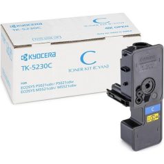   KYOCERA TK5230 Lézertoner M5521CDN, 5521CDW, P5021CDN, 5021CDW nyomtatókhoz, KYOCERA, cián, 2,2k