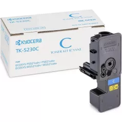   KYOCERA TK5230 Lézertoner M5521CDN, 5521CDW, P5021CDN, 5021CDW nyomtatókhoz, KYOCERA, cián, 2,2k