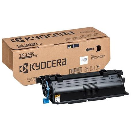 KYOCERA TK3400 Lézertoner ECOSYS MA4500fx, MA4500x, PA4500x nyomtatókhoz, KYOCERA, fekete, 12,5K
