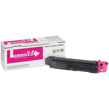 KYOCERA TK5140M Lézertoner P6130cdn, M6030cdn, M6530cdn nyomtatókhoz, KYOCERA, magenta, 5k