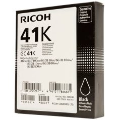   RICOH 405761 Gélpatron SG 2100N, SG 3100SNw nyomtatókhoz, RICOH Type GC41K, fekete, 2,5k