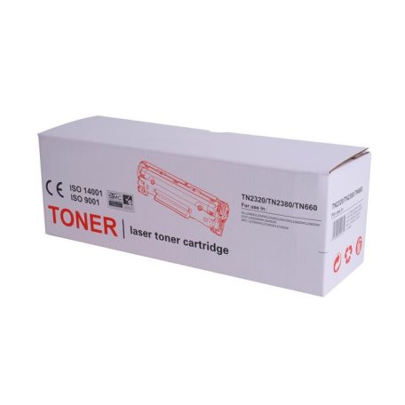 TENDER TN2320/TN2380/TN660 Lézertoner, TENDER®, fekete, 2,6k