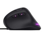 TRUST Egér, vezetékes, optikai, vertikális, gaming, LED, TRUST "GXT144 Rexx", fekete