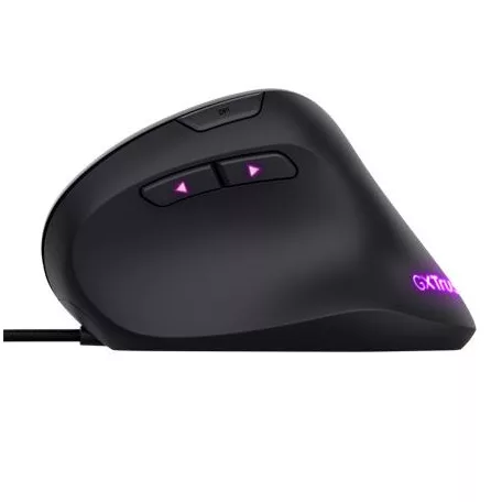 TRUST Egér, vezetékes, optikai, vertikális, gaming, LED, TRUST "GXT144 Rexx", fekete