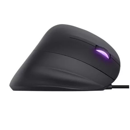 TRUST Egér, vezetékes, optikai, vertikális, gaming, LED, TRUST "GXT144 Rexx", fekete