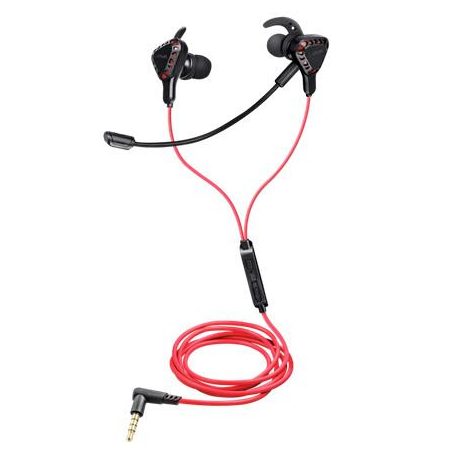 TRUST Fülhallgató, mikrofonnal, gaming, TRUST "GXT408 Cobra", fekete-piros