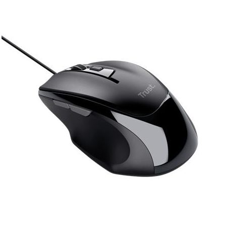 TRUST Egér, vezetékes, optikai, TRUST "Voca", fekete