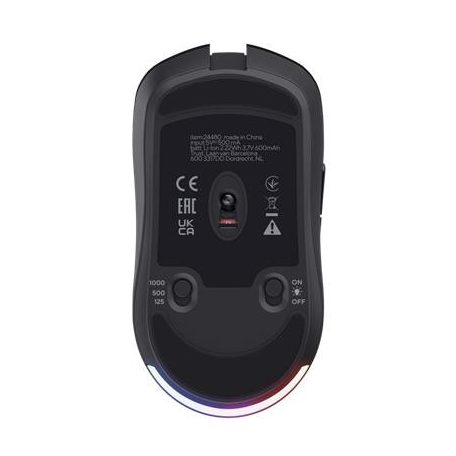 TRUST Egér, vezeték nélküli, optikai, gaming, LED, TRUST "GXT980 Redex", fekete