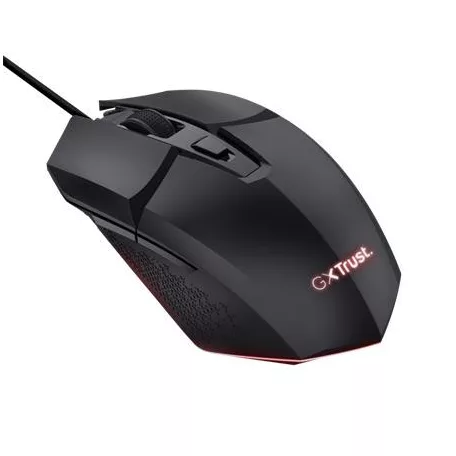 TRUST Egér, vezetékes, optikai, gaming, LED, TRUST "GXT109 Felox", fekete
