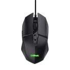TRUST Egér, vezetékes, optikai, gaming, LED, TRUST "GXT109 Felox", fekete