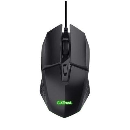 TRUST Egér, vezetékes, optikai, gaming, LED, TRUST "GXT109 Felox", fekete