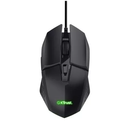 TRUST Egér, vezetékes, optikai, gaming, LED, TRUST "GXT109 Felox", fekete
