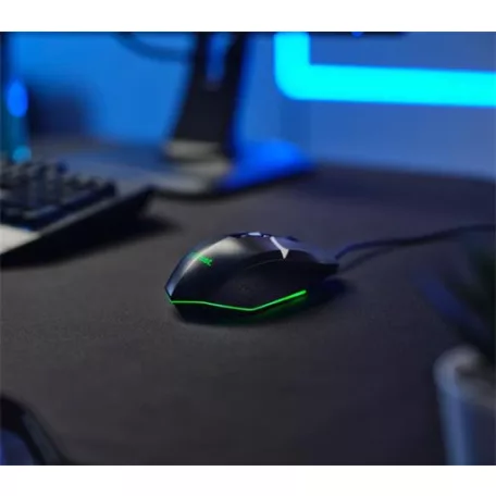TRUST Egér, vezetékes, optikai, gaming, LED, TRUST "GXT109 Felox", fekete