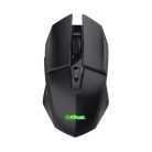 TRUST Egér, vezeték nélküli, optikai, gaming, LED, TRUST "GXT110 Felox", fekete