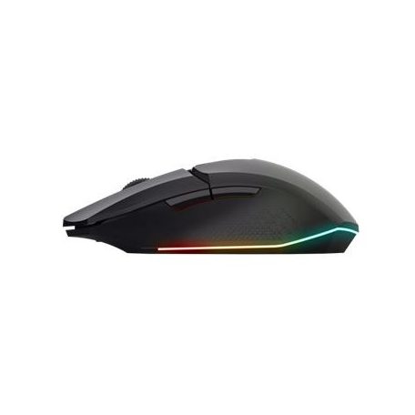 TRUST Egér, vezeték nélküli, optikai, gaming, LED, TRUST "GXT110 Felox", fekete