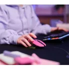 TRUST Egér, vezetékes, optikai, gaming, LED, TRUST "GXT109P Felox", rózsaszín