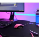 TRUST Egér, vezetékes, optikai, gaming, LED, TRUST "GXT109P Felox", rózsaszín