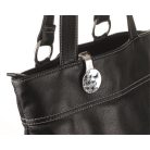 TROIKA Táskatartó kampó, TROIKA, "Black flowers"