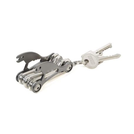 TROIKA Szerszám kerékpárhoz, 18 funkció, TROIKA "Bike Multitool", ezüst