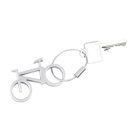 TROIKA Kulcstartó, sörnyitóval, kerékpár, alumínium, TROIKA, "Bicycle", ezüst