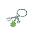 TROIKA Kulcstartó, szerencsehozó motívumok, TROIKA, "Clover"