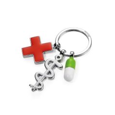   TROIKA Kulcstartó, egészségügyi motívumok, TROIKA, "Get Well"