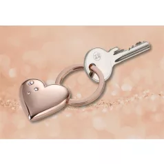   TROIKA Kulcstartó, SWAROVSKI® kristályokkal, TROIKA, "Girls Best Friend Rosy" Shiny