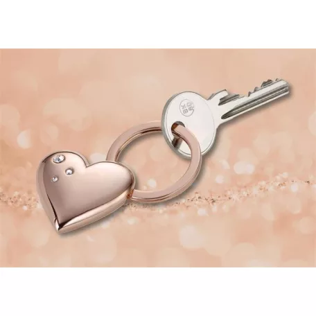 TROIKA Kulcstartó, SWAROVSKI® kristályokkal, TROIKA, "Girls Best Friend Rosy" Shiny