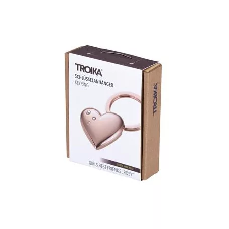 TROIKA Kulcstartó, SWAROVSKI® kristályokkal, TROIKA, "Girls Best Friend Rosy" Shiny