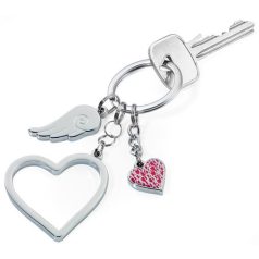   TROIKA Kulcstartó, 3 charm dísszel, TROIKA "LOVE IS IN THE AIR"