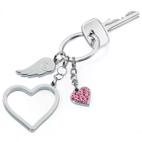 TROIKA Kulcstartó, 3 charm dísszel, TROIKA "LOVE IS IN THE AIR"