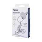 TROIKA Kulcstartó, kerékpáros, fém, TROIKA, "Mountain bike", ezüst
