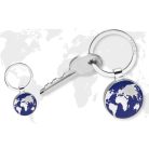 TROIKA Kulcstartó, TROIKA "Around the world", kék