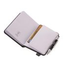 TROIKA Jegyzetfüzet, exkluzív, A7, pontrácsos, 64 lap, keményfedeles, fekete golyóstollal, TROIKA "Lilipad+Liliput", fekete