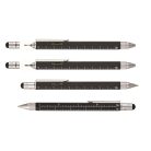 TROIKA Golyóstoll, multifunkciós, érintővel, TROIKA, "Construction", fekete