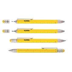   TROIKA Golyóstoll, multifunkciós, érintővel, TROIKA, "Construction", sárga
