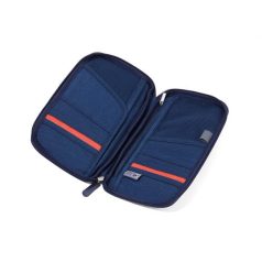   TROIKA Dokumentumtároló, utazáshoz, RFID védelemmel, TROIKA "Safe flight", sötétkék