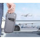 TROIKA Dokumentumtároló, utazáshoz, RFID védelemmel, TROIKA "Safe flight", szürke