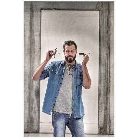 TROIKA Bornyitó szett, kés, vákuumozó dugó, TROIKA, fekete-piros