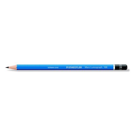STAEDTLER Grafitceruza, 2B, hatszögletű, STAEDTLER "Mars Lumograph 100"