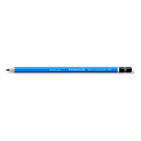 STAEDTLER Grafitceruza, 3B, hatszögletű, STAEDTLER "Mars Lumograph 100"