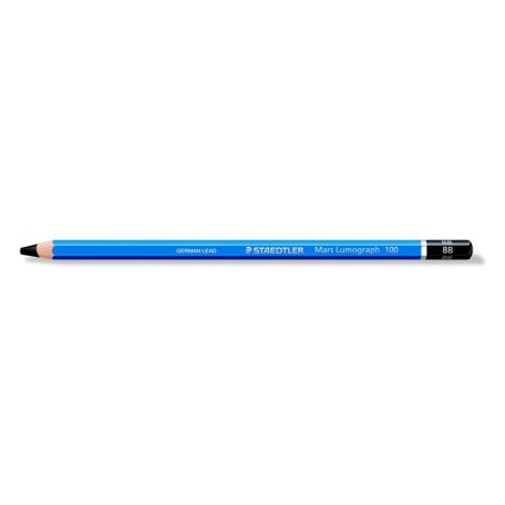 STAEDTLER Grafitceruza, 8B, hatszögletű, STAEDTLER "Mars Lumograph 100"