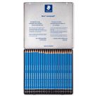 STAEDTLER Grafitceruza készlet, fém doboz, hatszögletű, STAEDTLER "Mars® Lumograph® 100", 24 különböző keménység