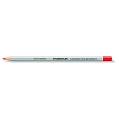   STAEDTLER Jelölőceruza, hatszögletű, mindenre író, lemosható (omnichrom), STAEDTLER "Lumocolor 108", piros
