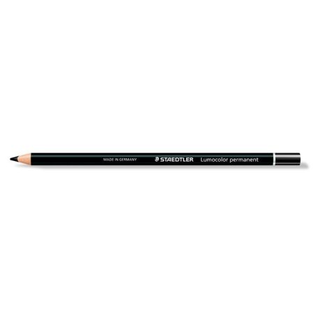 STAEDTLER Jelölőceruza, mindenre író, vízálló (glasochrom), STAEDTLER "Lumocolor 108 20", fekete