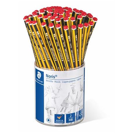 STAEDTLER Grafitceruza display, HB, hatszögletű, STAEDTLER "Noris"