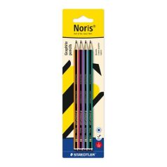   STAEDTLER Grafitceruza készlet, HB, hatszögletű, STAEDTLER "Noris® 120 colour edition", 4 darab