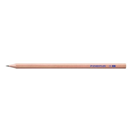 STAEDTLER Grafitceruza, 2B, hatszögletű, STAEDTLER "Noris® natural 130 60N"