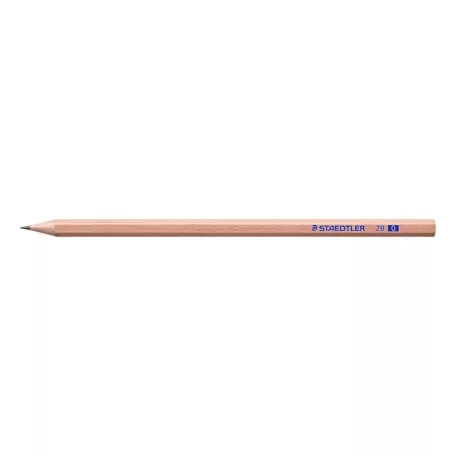 STAEDTLER Grafitceruza, 2B, hatszögletű, STAEDTLER "Noris® natural 130 60N"
